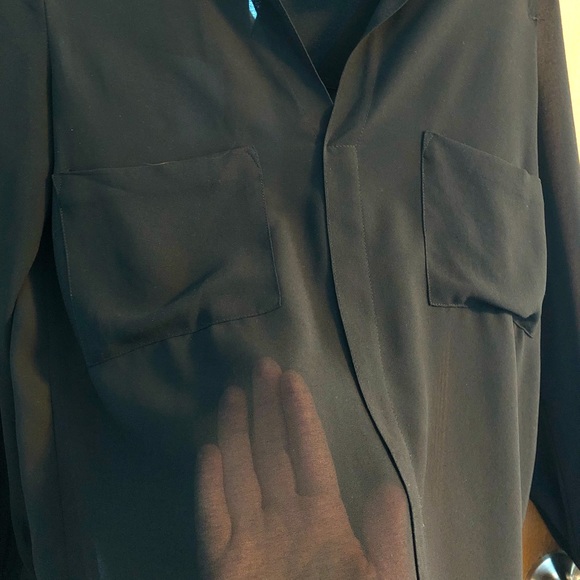 Double Zero Sheer Black Tunic - Picture 6 of 7